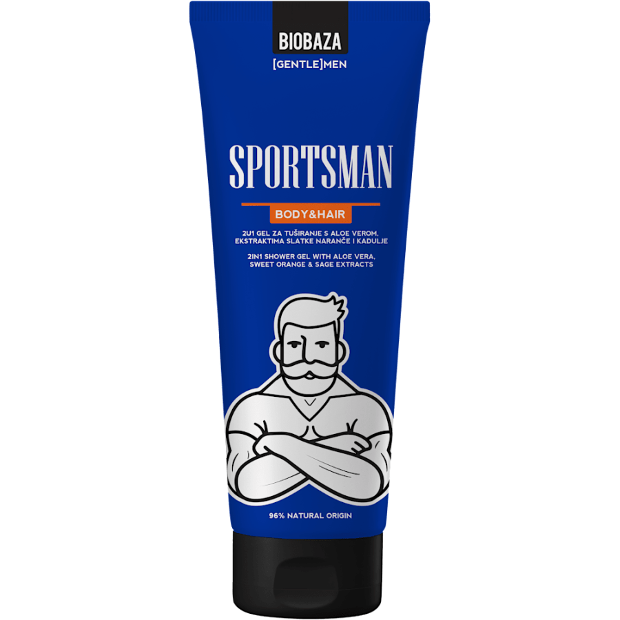 BIOBAZA Sportsman 2u1 gel za tuširanje 220ml
