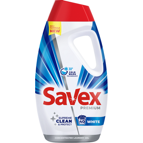 SAVEX Premium White tečni deterdžent za pranje veša 1800ml